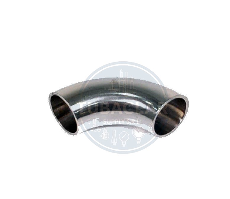 1 1/2 plg e=1.65 mm CODO 90 Sanitario Sin costura PULIDO INOX 304