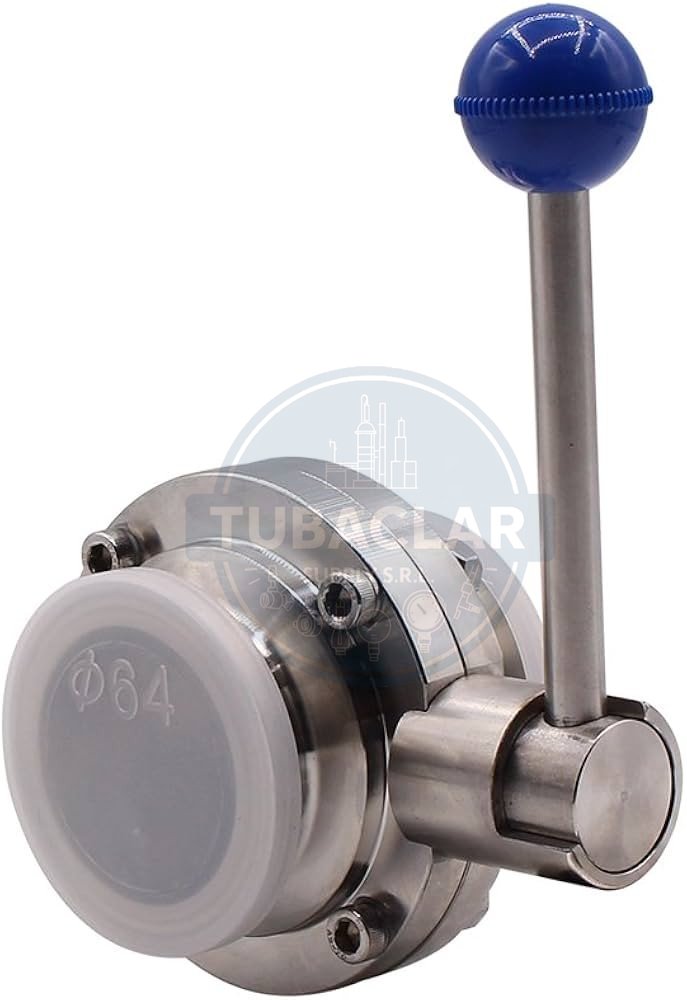 1 1/2 plg  VLV conexion clamp Sanitario PULIDO INOX 304